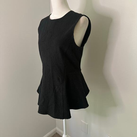 Theory black peplum sleeveless top size M - Picture 3 of 12